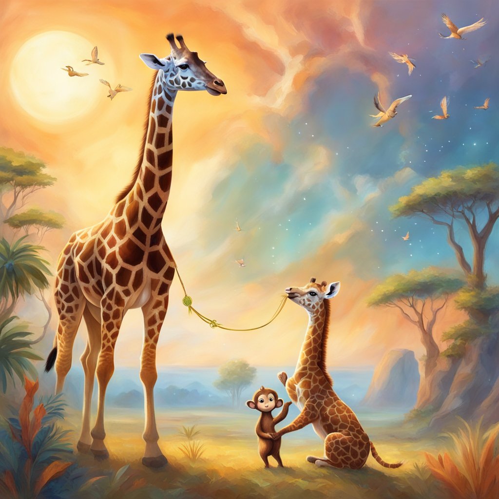 Histoire enfant : Gina la girafe et la fleur de l’amitié