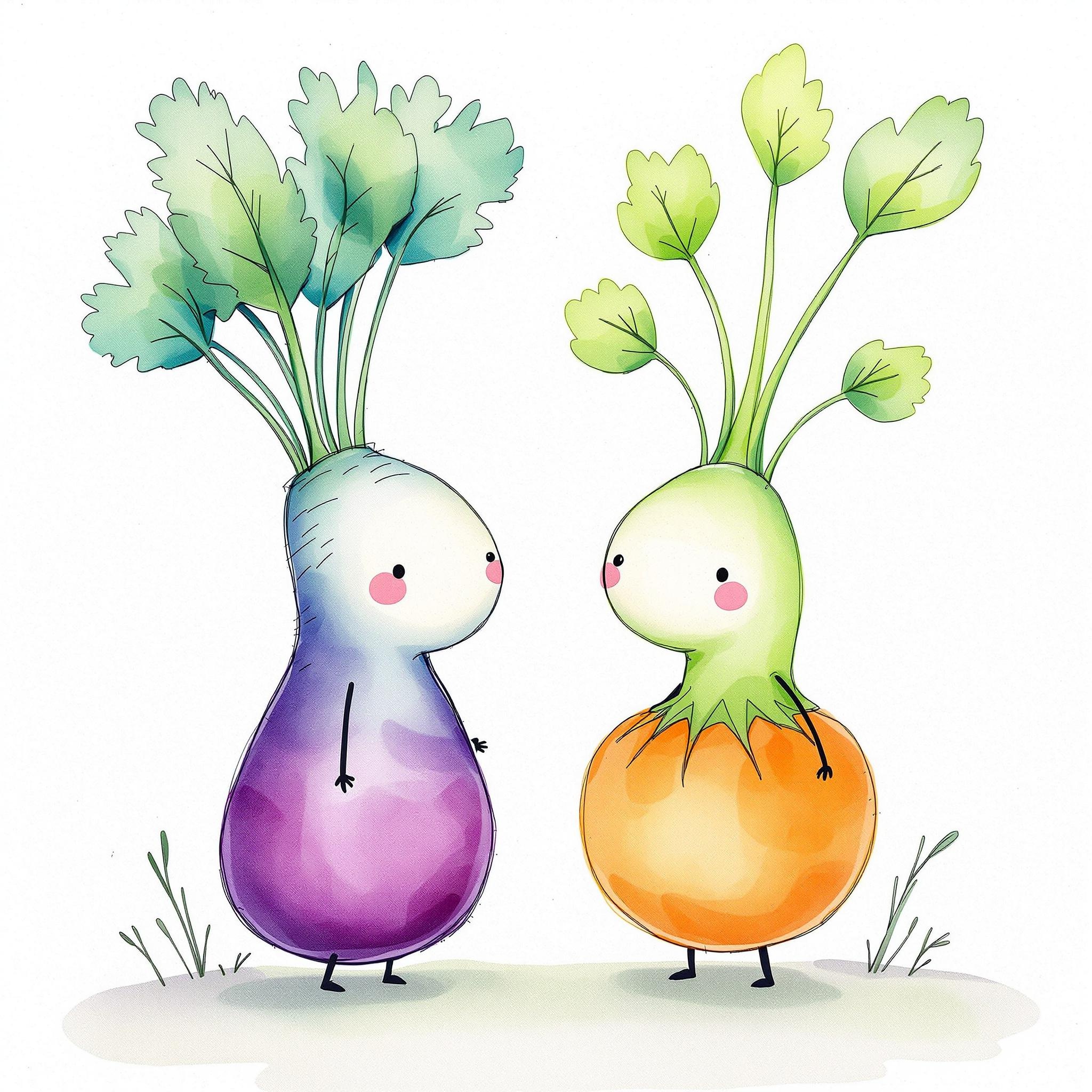 Histoire drole pour enfant : des légumes qui parlent